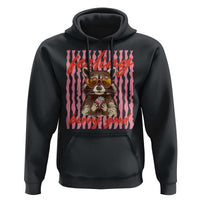 Feeling Berry Good Hoodie Funny Raccoon Strawberry Summer Vibes