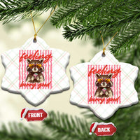 Feeling Berry Good Ceramic Ornament Funny Raccoon Strawberry Summer Vibes