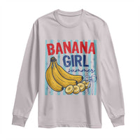 Banana Girl Summer Long Sleeve Shirt Summer Fruit Beach Vacation