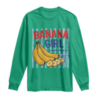 Banana Girl Summer Long Sleeve Shirt Summer Fruit Beach Vacation