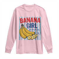 Banana Girl Summer Long Sleeve Shirt Summer Fruit Beach Vacation