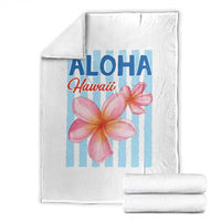 Aloha Hawaii Throw Blanket Hibiscus Flower Tropical Beach Vacation