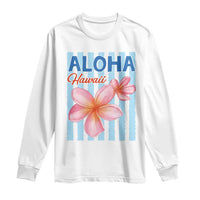 Aloha Hawaii Long Sleeve Shirt Hibiscus Flower Tropical Beach Vacation