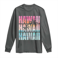 Hawaii Summer Vacation Long Sleeve Shirt Vintage Tropical Beach Graphic
