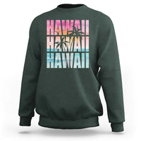 Hawaii Summer Vacation Sweatshirt Vintage Tropical Beach Graphic