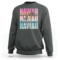 Hawaii Summer Vacation Sweatshirt Vintage Tropical Beach Graphic