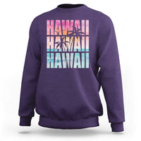 Hawaii Summer Vacation Sweatshirt Vintage Tropical Beach Graphic