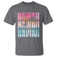 Hawaii Summer Vacation T Shirt Vintage Tropical Beach Graphic