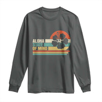 Aloha State Of Mind Long Sleeve Shirt Tropical Hibiscus Floral