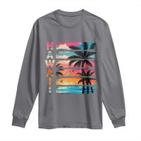 Vintage Hawaii Tropical Beach Vacation Long Sleeve Shirt