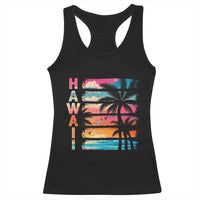 Vintage Hawaii Tropical Beach Vacation Racerback Tank Top