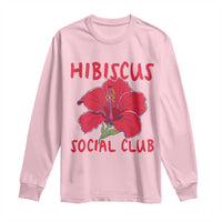 Hibiscus Flower Long Sleeve Shirt Aloha Hawaii Tropical Beach Vacation