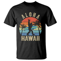 Funny Bigfoot Aloha Hawaiian Surfing T Shirt Tropical Beach Surfer Gift
