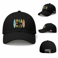 Funny Bigfoot Aloha Hawaiian Surfing Tropical Beach Surfer Baseball Cap