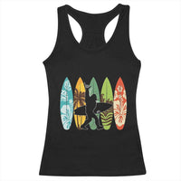 Funny Bigfoot Aloha Hawaiian Surfing Tropical Beach Surfer Racerback Tank Top