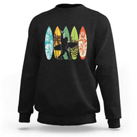 Funny Bigfoot Aloha Hawaiian Surfing Tropical Beach Surfer Sweatshirt