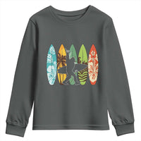 Funny Bigfoot Aloha Hawaiian Surfing Tropical Beach Surfer Youth Sweatshirt
