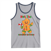 Not The Gumdrop Buttows Tank Top Funny Christmas Gingerbread Man Meme - Wonder Print Shop