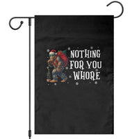 Funny Bigfoot Santa Christmas Garden Flag Nothing For You Whore Merry Squatchmas - Wonder Print Shop
