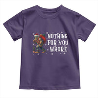 Funny Bigfoot Santa Christmas Toddler T Shirt Nothing For You Whore Merry Squatchmas - Wonder Print Shop