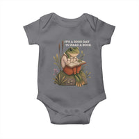 Cute Frog Reading Baby Onesie It Is A Good Day To Read A Book - Wonder Print Shop