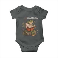 Cute Frog Reading Baby Onesie It Is A Good Day To Read A Book - Wonder Print Shop
