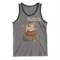 Cute Frog Reading Tank Top It Is A Good Day To Read A Book - Wonder Print Shop