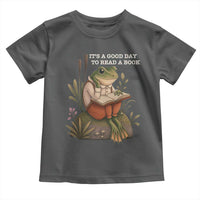 Cute Frog Reading Toddler T Shirt It Is A Good Day To Read A Book - Wonder Print Shop