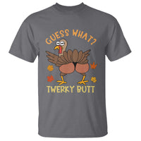 Funny Turkey Thanksgiving T Shirt Guess What Twerky Butt - Wonder Print Shop