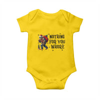 Funny Bigfoot Christmas Baby Onesie Nothing For You Whore Sasquatch - Wonder Print Shop