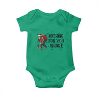 Funny Bigfoot Christmas Baby Onesie Nothing For You Whore Sasquatch - Wonder Print Shop
