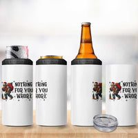 Funny Bigfoot Christmas 4 in 1 Can Cooler Tumbler Nothing For You Whore Sasquatch