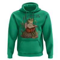 Frog Classic Books Hoodie It Is A Good Day To Read A Book - Wonder Print Shop