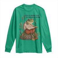 Frog Classic Books Long Sleeve Shirt It Is A Good Day To Read A Book - Wonder Print Shop