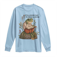 Frog Classic Books Long Sleeve Shirt It Is A Good Day To Read A Book - Wonder Print Shop