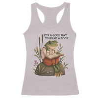 Frog Classic Books Racerback Tank Top It Is A Good Day To Read A Book - Wonder Print Shop