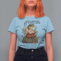 Frog Classic Books T Shirt For Women It Is A Good Day To Read A Book - Wonder Print Shop