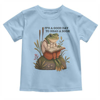 Frog Classic Books Toddler T Shirt It Is A Good Day To Read A Book - Wonder Print Shop