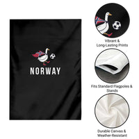 Norway Football Garden Flag Silly Goose Soccer Fan Support