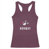 Norway Football Racerback Tank Top Silly Goose Soccer Fan Support