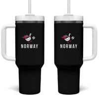 Norway Football Tumbler With Handle Silly Goose Soccer Fan Support