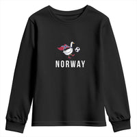 Norway Football Youth Sweatshirt Silly Goose Soccer Fan Support