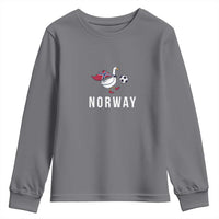 Norway Football Youth Sweatshirt Silly Goose Soccer Fan Support