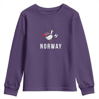 Norway Football Youth Sweatshirt Silly Goose Soccer Fan Support