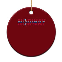 Norge Norway Norwegian Flag Ceramic Ornament