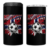 Norway Soccer Fan 4 in 1 Can Cooler Tumbler Norwegian Football Supporter Fan Gift