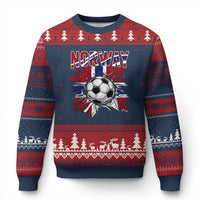 Norway Soccer Fan Ugly Christmas Sweater Norwegian Football Supporter Fan Gift