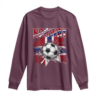 Norway Soccer Fan Long Sleeve Shirt Norwegian Football Supporter Fan Gift