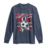 Norway Soccer Fan Long Sleeve Shirt Norwegian Football Supporter Fan Gift