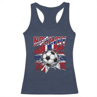 Norway Soccer Fan Racerback Tank Top Norwegian Football Supporter Fan Gift